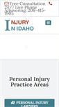 Mobile Screenshot of injuryinidaho.com